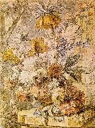 HUYSUM, Jan van Vase with Flowers sg oil painting on canvas